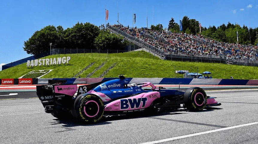 Franco Colapinto en acción en el Red Bull Ring